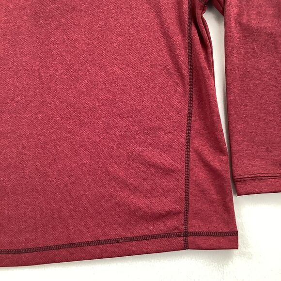Pebble Beach Men’s Medium Performance 1/4 Zip Pullover Long Sleeve Burgundy Golf - Picture 15 of 16